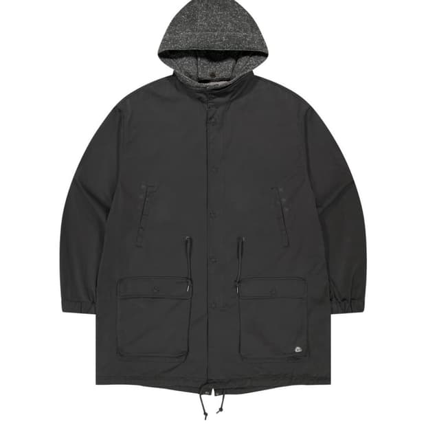 코이세이오 워시드 밀리터리 자켓 야상 머드 차콜