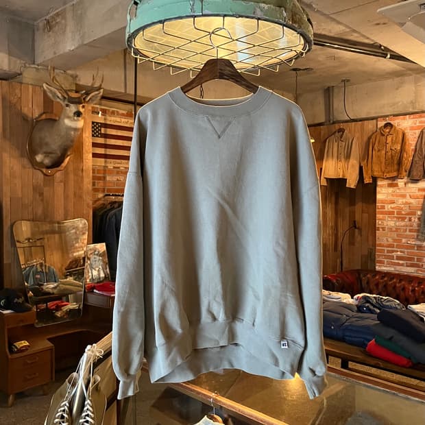 90s USA 빈티지 러셀 플레인 스웻 셔츠 맨투맨