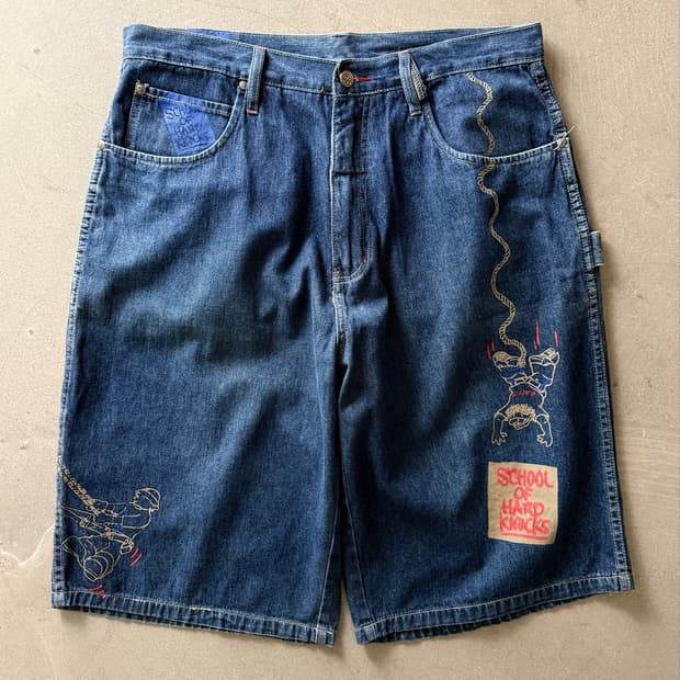 School of Hard Knocks Denim Shorts