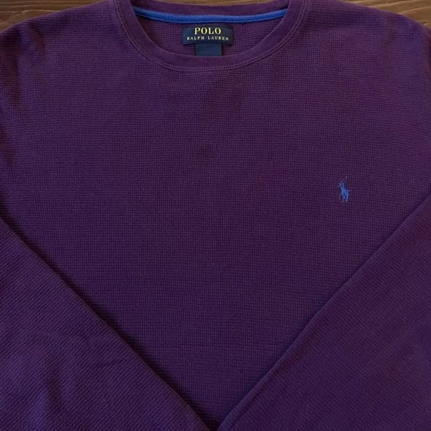 폴로 와플티 롱슬리브 