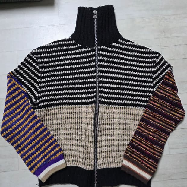 앤더슨벨 클리덴 니트 집업 스웨터 M