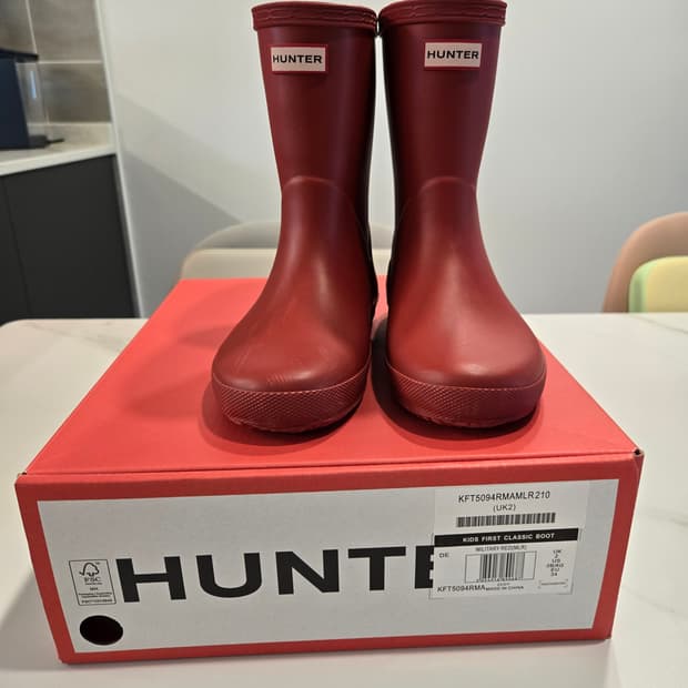 헌터키즈레인부츠(uk2)210