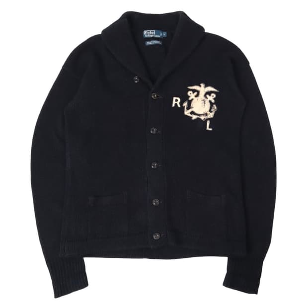 폴로 랄프로렌 RL 린넨 코튼 숄카라 니트 가디건