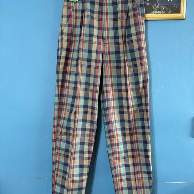 80‘s Benetton Italy Plaid Trousers