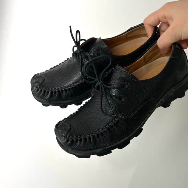 레더 모카신 로퍼