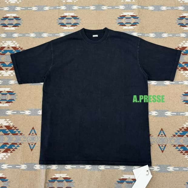 [3] 아프레쎄 빈티지 티셔츠 블랙 - 26ss