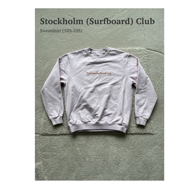 스톡홀름서프보드클럽 Sweatshirt (103-105)