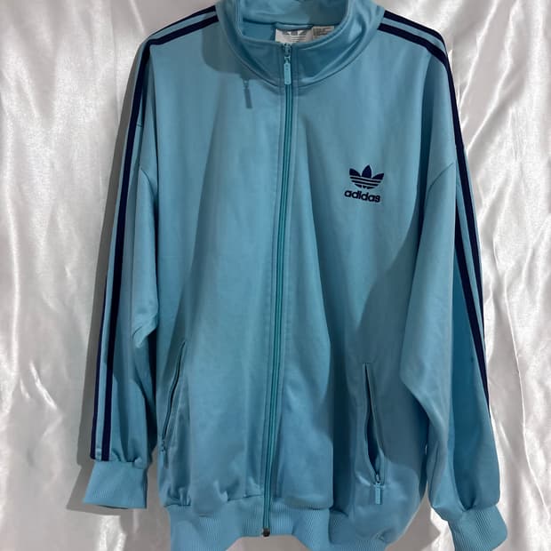 08s 대대장 블루 소다 아디다스 파이어버드 올드스쿨 져지 자켓
