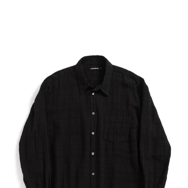 (3)해칭룸Classic Shirt Gauze Stripe black