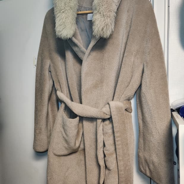 아이잗바바 수리알파카 천연모피 코트 F