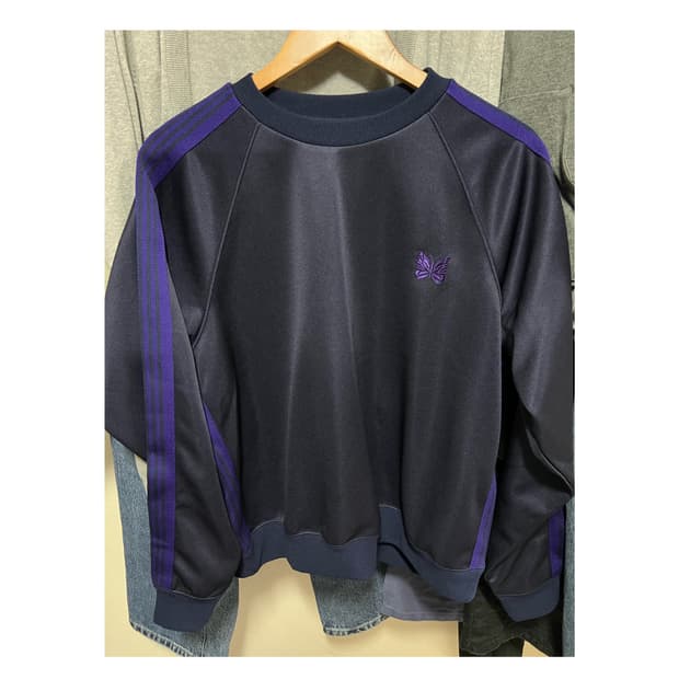 니들스 트랙 크루넥 맨투맨 s