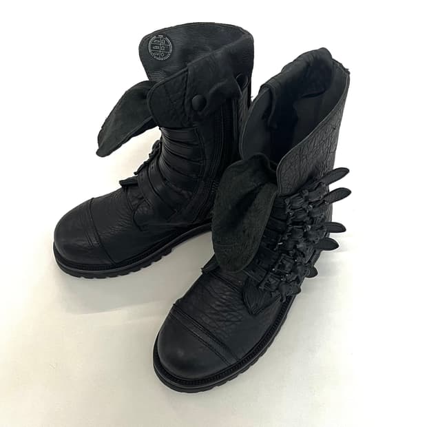 버나드 윌헴 2011 아카이브 스컬 레더 부츠