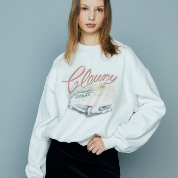 글로니 모토 빈티지 맨투맨