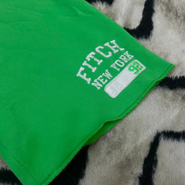 [L]아베크롬비 스펠아웃 반바지/그린/기모