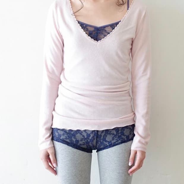 iris long top (pink)