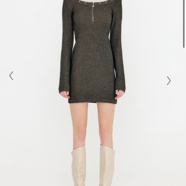 유즈 yuse 컷아웃 레이어드 원피스