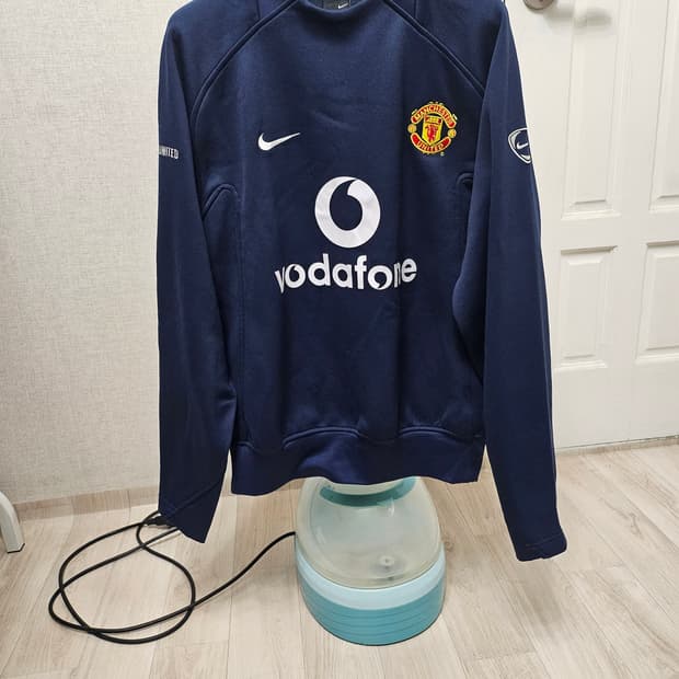 (95~100)M ☆우주매물☆ 나이키 맨유 보다폰 [네이비] 써멀탑