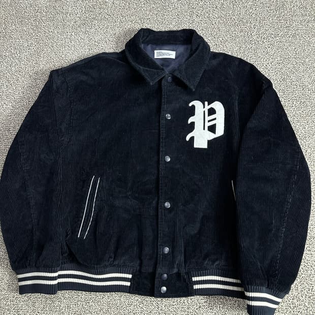 파르티멘토 코듀로이 바시티 자켓