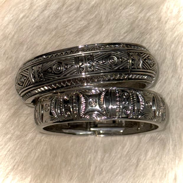 일본 엔틱 메탈 뱅글 팔찌