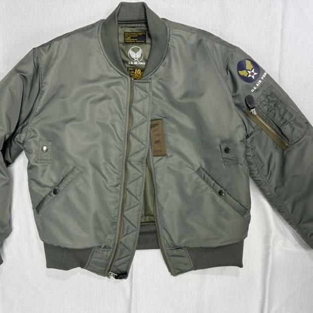 아웃스탠딩 10주년 ma-1(항공점퍼) / 세이지 그린 / L사이즈