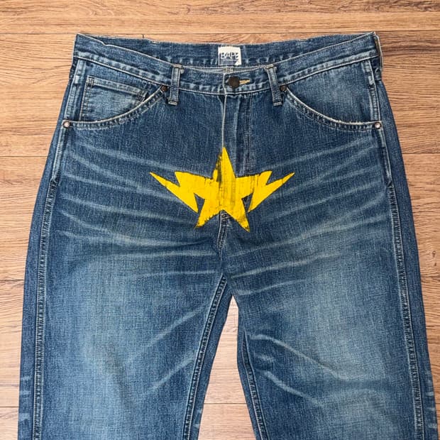 OG Bape Twin Sta Denim Jeans 00s