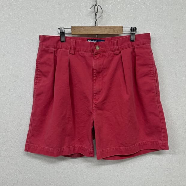 (허단40)90'S 폴로 핀턱 반바지-M2166