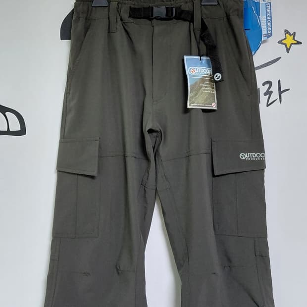 [새상품/M] 아웃도어 프로덕츠 스트레치 카고 7부 바지 등산 하프팬츠