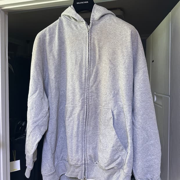 [XL] 발렌시아가 머드쇼 후드집업 그레이
