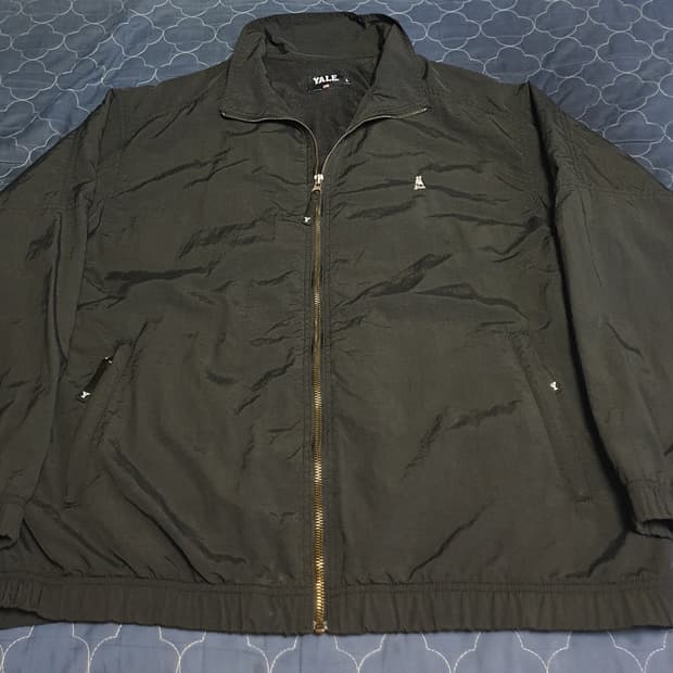 예일 오버핏 나일론100% 안감매쉬 바람막이 자켓 블랙 (L)