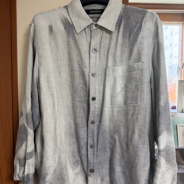 지용킴 25aw 선블리치드 셔츠