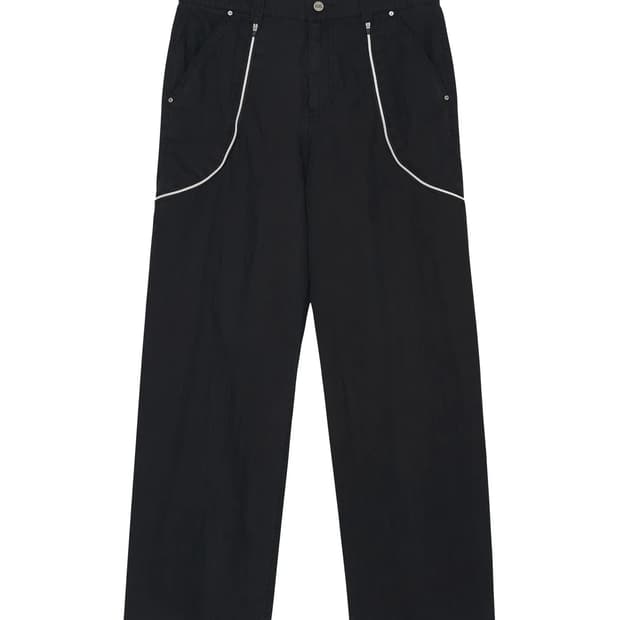 Add 지퍼 와이드 팬츠 M