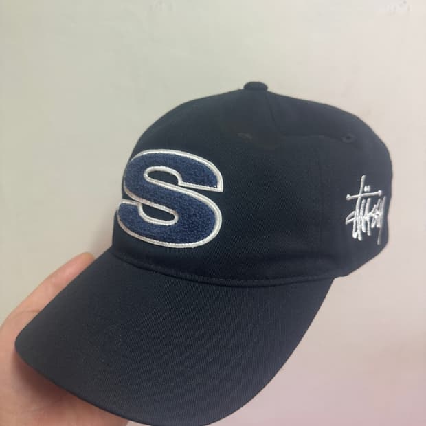 스투시 셔닐 S로우 프로 캡 블랙