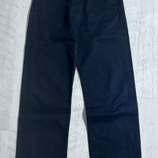 RRL 빈티지 파이브 포켓 블랙 온 블랙 32x30