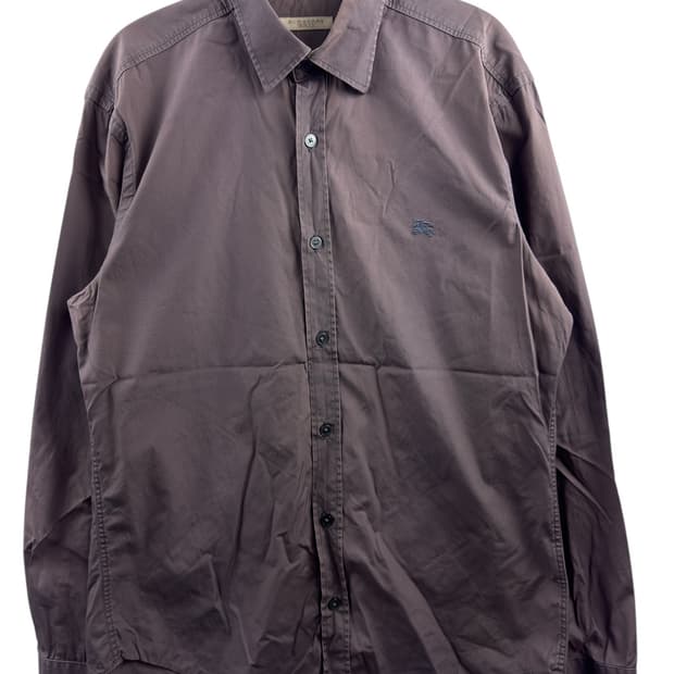 버버리 브라운 자수 셔츠1342