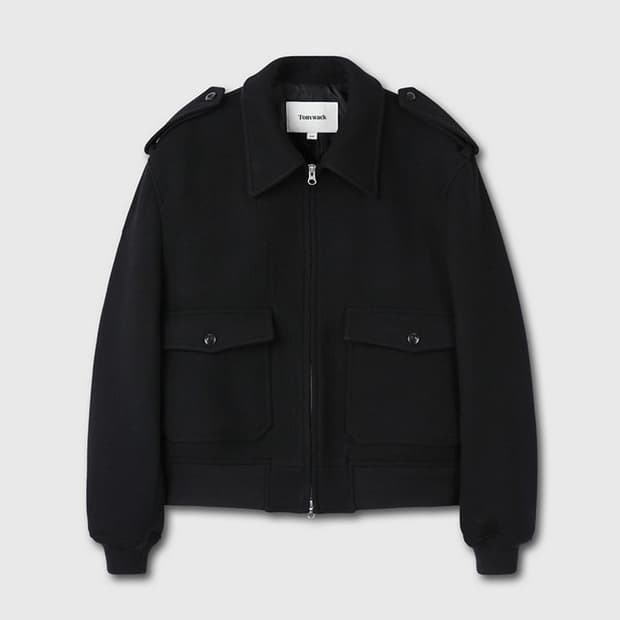 Tonywack Felted Wool Epaulet Bomber Jack
