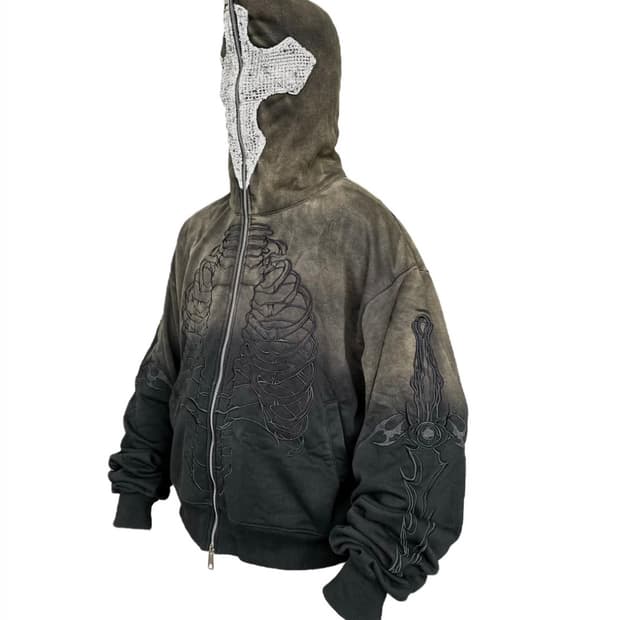 UNIZ skeleton knight hoodie