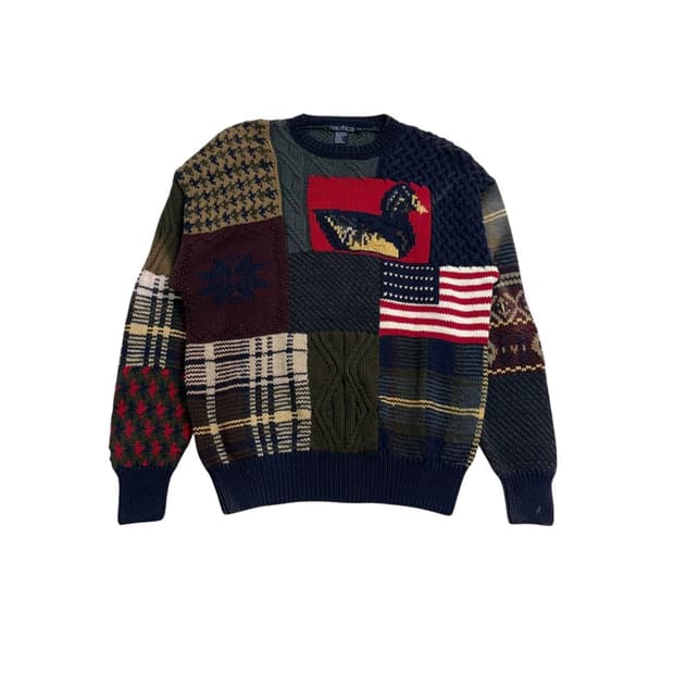 노티카 패치워크 니트