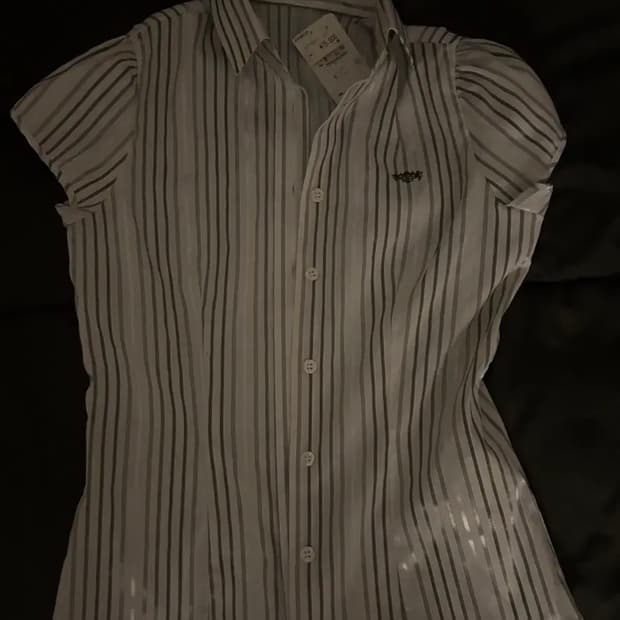 일본빈티지 스트라이프 긱시크 셔츠