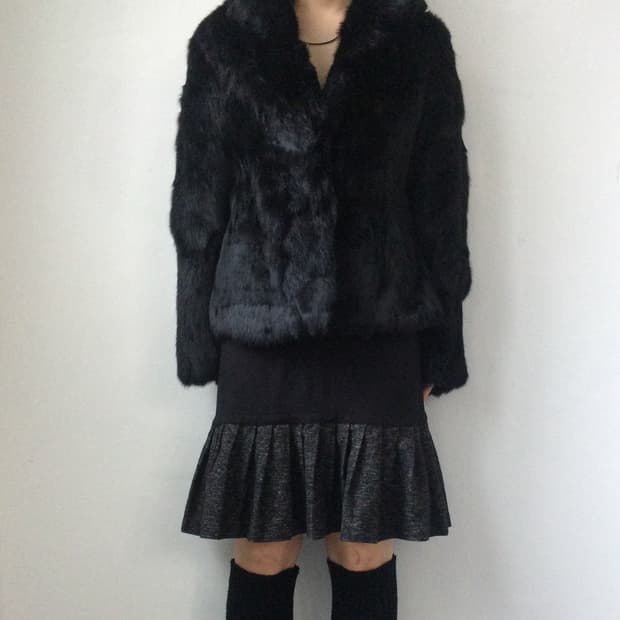 Rabbit fur jacket