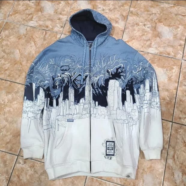 ECKO UNLTD 빈티지 오버핏 후드짚업