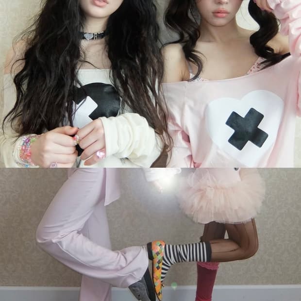 샵페어리 cross heart cut off t-shirt 옐로우