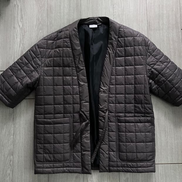 그라미치 퀼팅 로브 자켓 gramicci / 다크브라운 / s