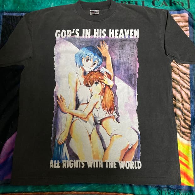 [XL] Evangelion Rei & Asuka bootleg tee