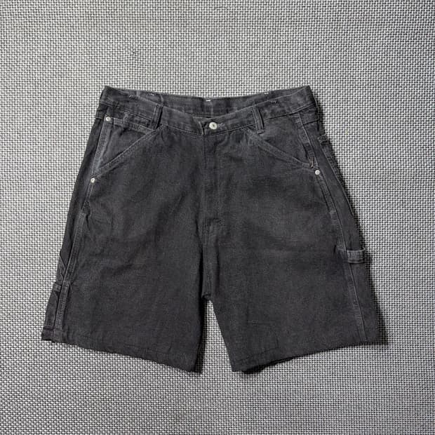 랭글러 블랙 데님 반바지 (33)