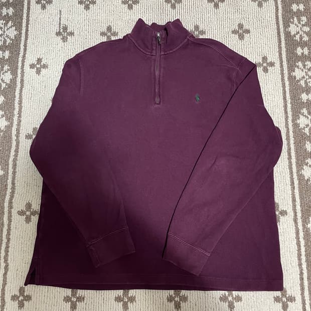 폴로 랄프로렌 반집업 니트