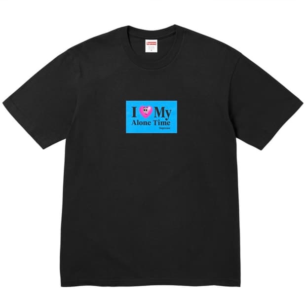 슈프림 얼론타임 티셔츠 블랙 S