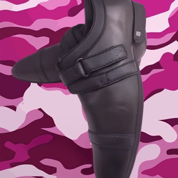 루이비통 레더 벨크로 로퍼 7사이즈