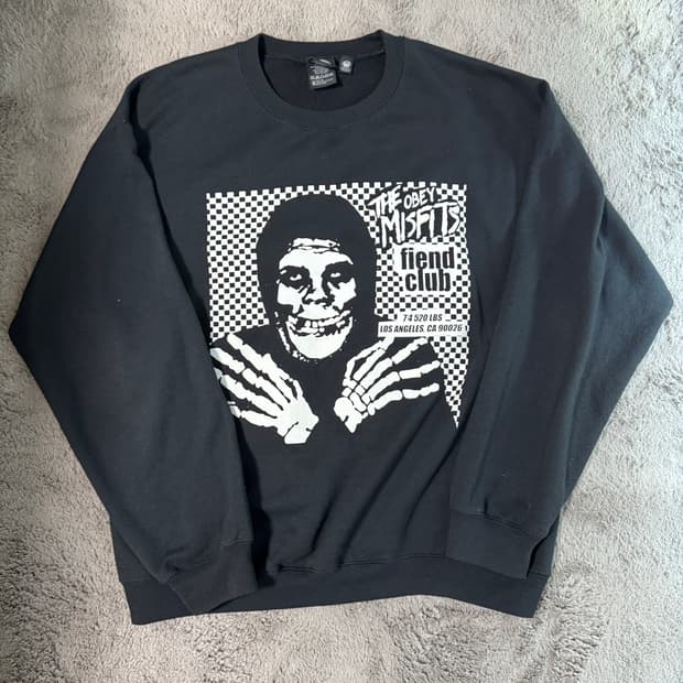 오베이 미스치프 스컬 맨투맨 L 사이즈