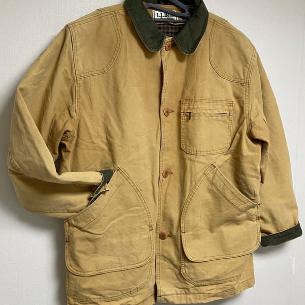 80s 엘엘빈 캔버스 라이너 헌팅 필드 초어자켓 브라운 M