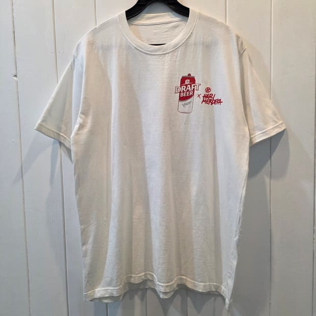 (남녀공용) DRAFT BEER 로고 반팔티